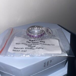 Bomb Party Ring. THE TALISSA RING PURPLE and CZ band!